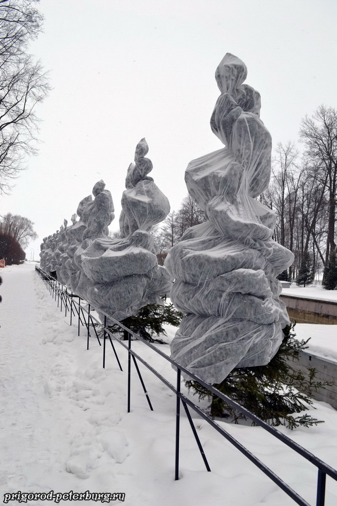 Петергофский парк зимой